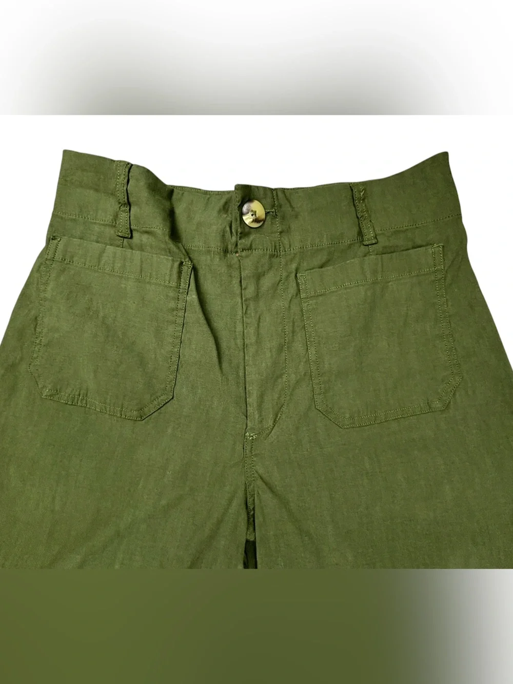Maeve | The Collette | Linen Crop Wide Leg Pants | Size 30 - Picture 4 of 9